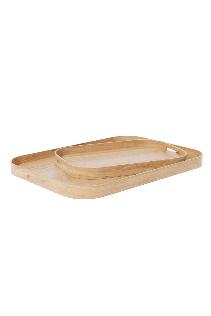 Matte Lacquered Rectangular Tray S | Wireworks Bellhop | Woodfurniture.com