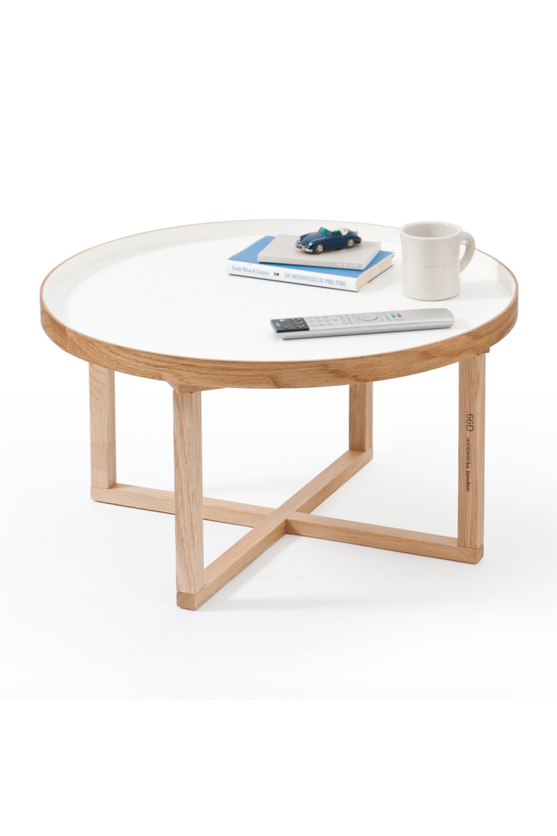 Wooden Round Coffee Table | Wireworks | OROA TRADE