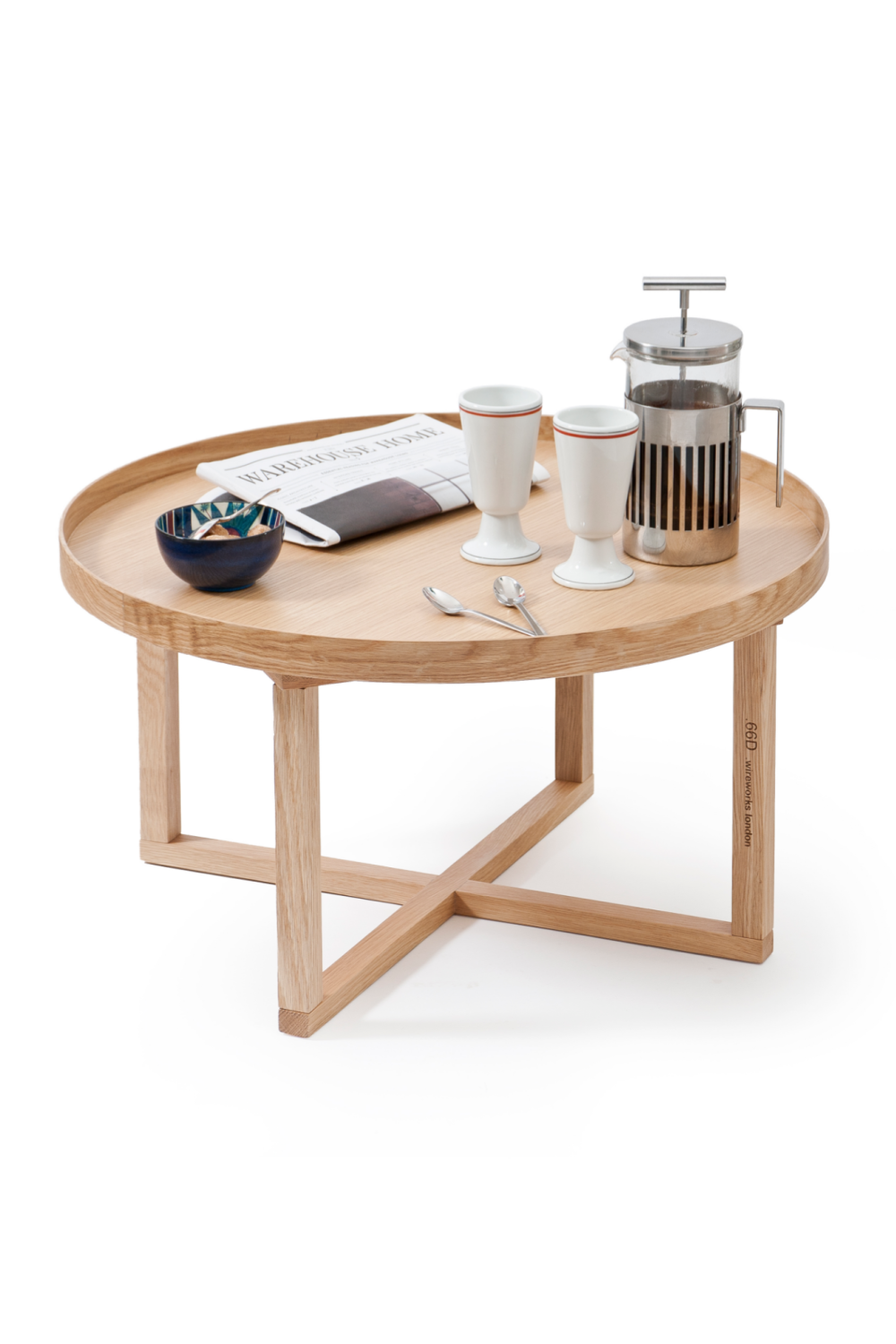 Wooden Round Coffee Table | Wireworks | OROA TRADE