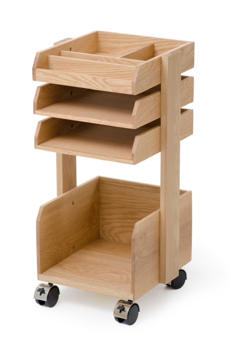 Wooden Storage Trolley | Wireworks Casper | Woodfurniture.com
