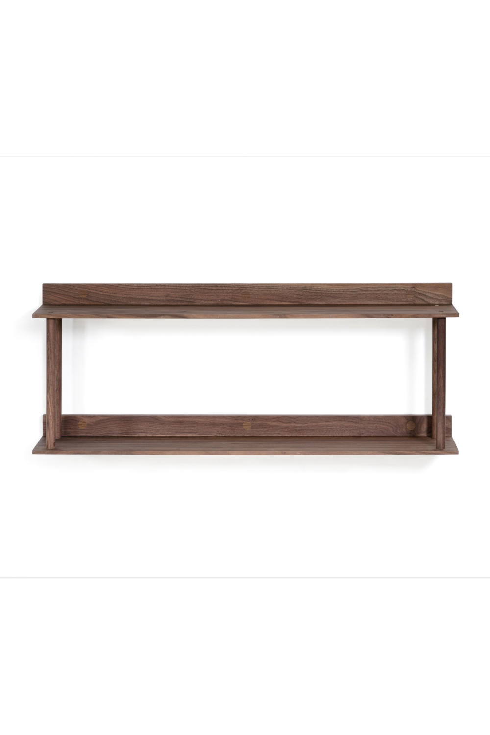 2 Level Wooden Wall Shelf | Wireworks Platform 2 | Woodfurniture.com