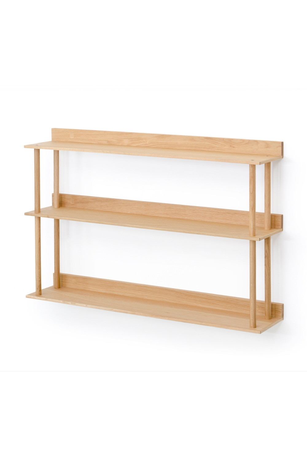 3 Level Wooden Wall Shelf  | Wireworks Platform 3 | Woodfurniture.com