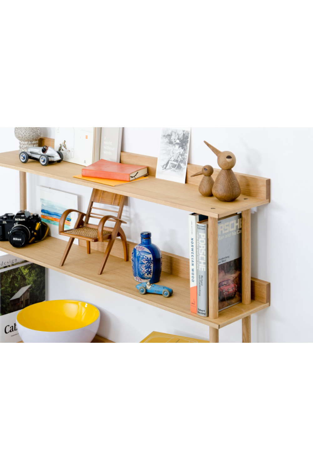 3 Level Wooden Wall Shelf  | Wireworks Platform 3 | Woodfurniture.com