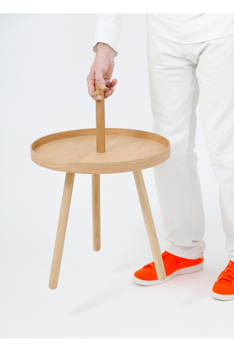 Wooden Portable End Table | Wireworks Pick Me Up | Woodfurniture.com