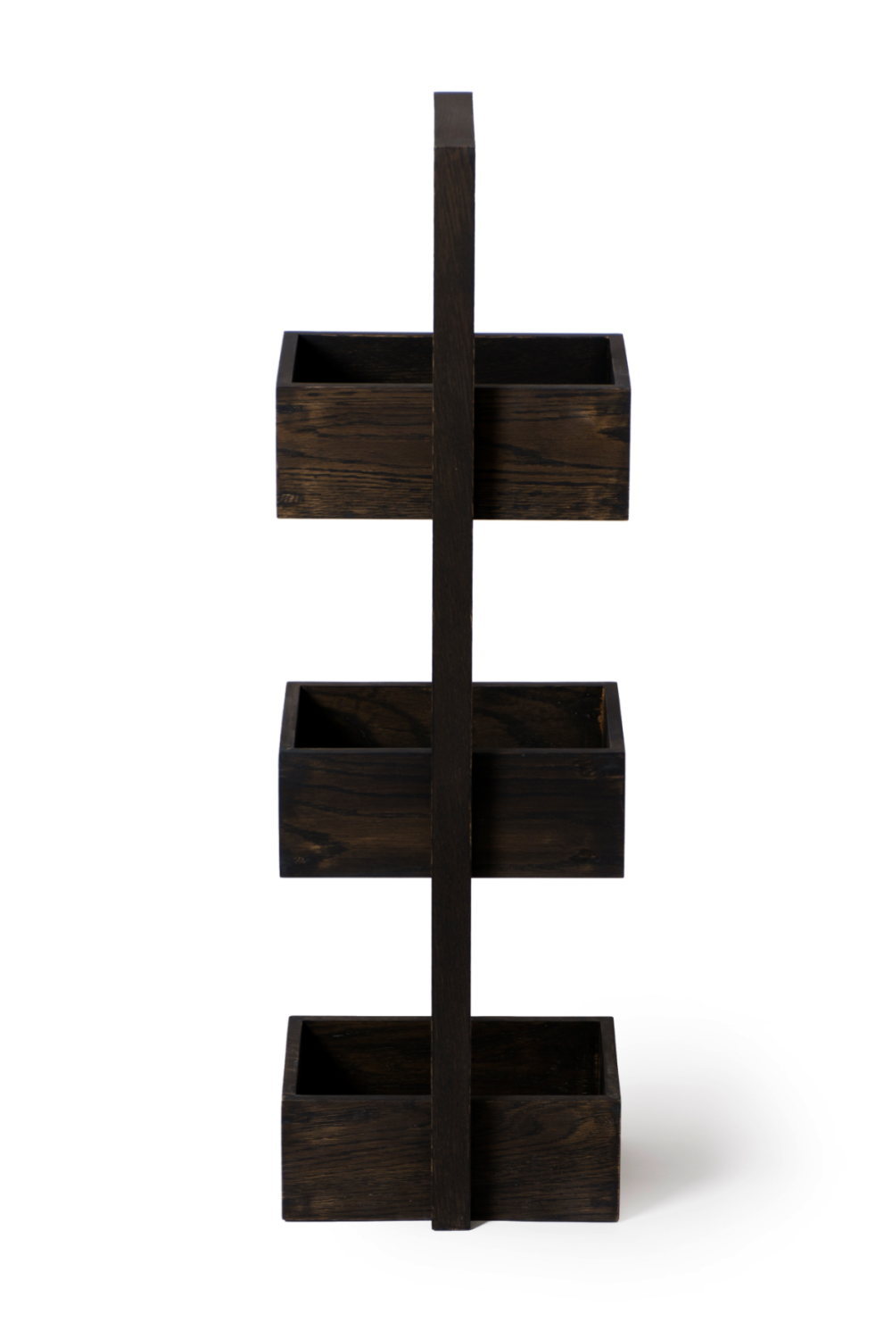 3 Tray Oak Storage Caddy | Wireworks Mezza | Woodfurniture.com