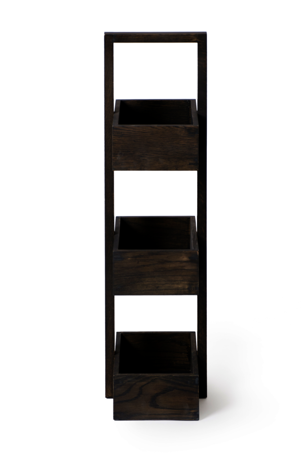 3 Tray Oak Storage Caddy | Wireworks Mezza | Woodfurniture.com