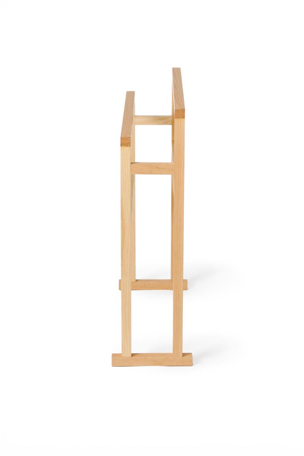 Oak Standing Towel Holder - L | Wireworks  Mezza Grande | Woodfurniture.com