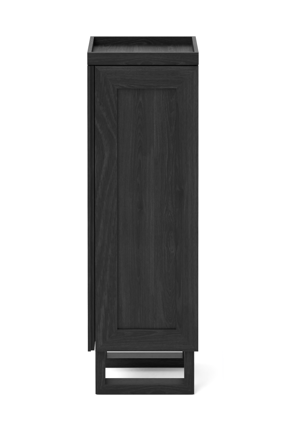 Oak Bathroom Cabinet with Ribbed Glass | Wireworks Tallboy Mezza | Woodfurniture.com