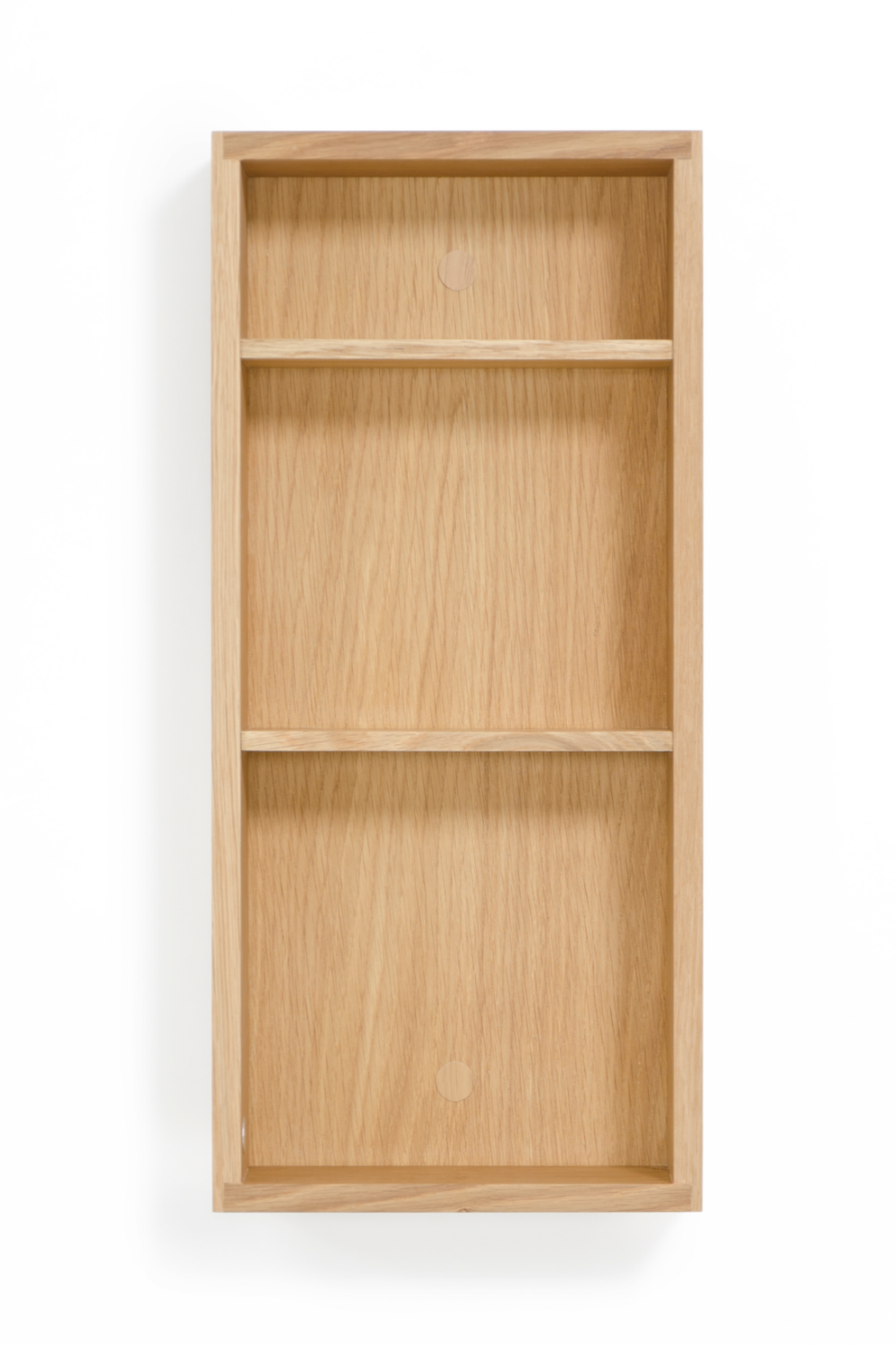 Oak Wall Mounted Bathroom Shelf | Wireworks Slimline | Woodfurniture.com