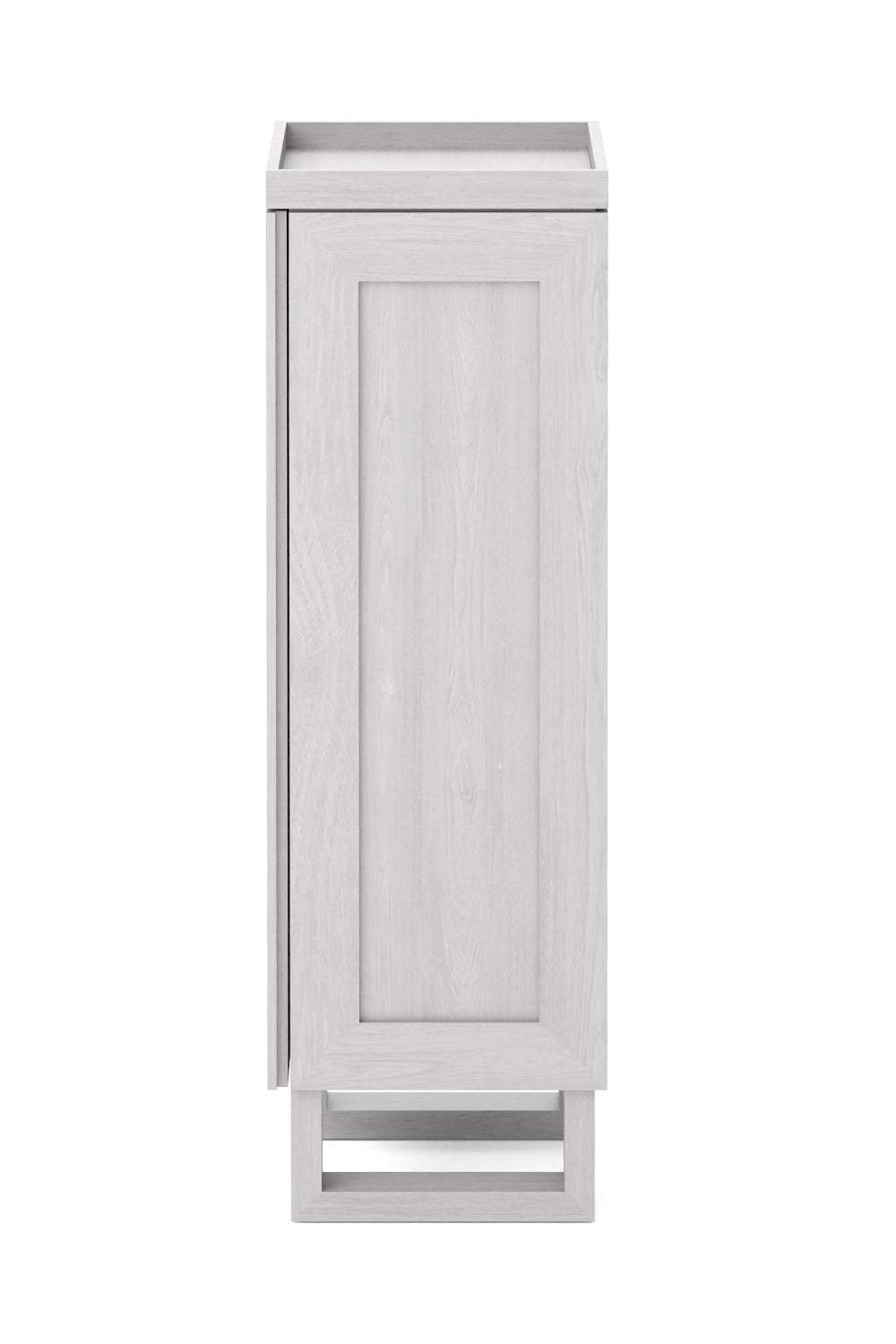 Oak Bathroom Cabinet with Ribbed Glass | Wireworks Tallboy Mezza | Woodfurniture.com