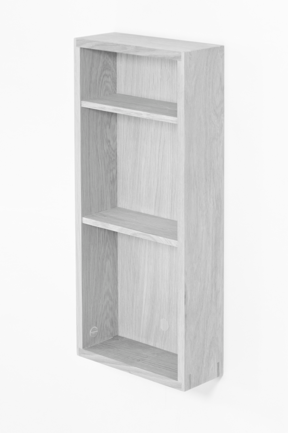 Oak Wall Mounted Bathroom Shelf | Wireworks Slimline | Woodfurniture.com