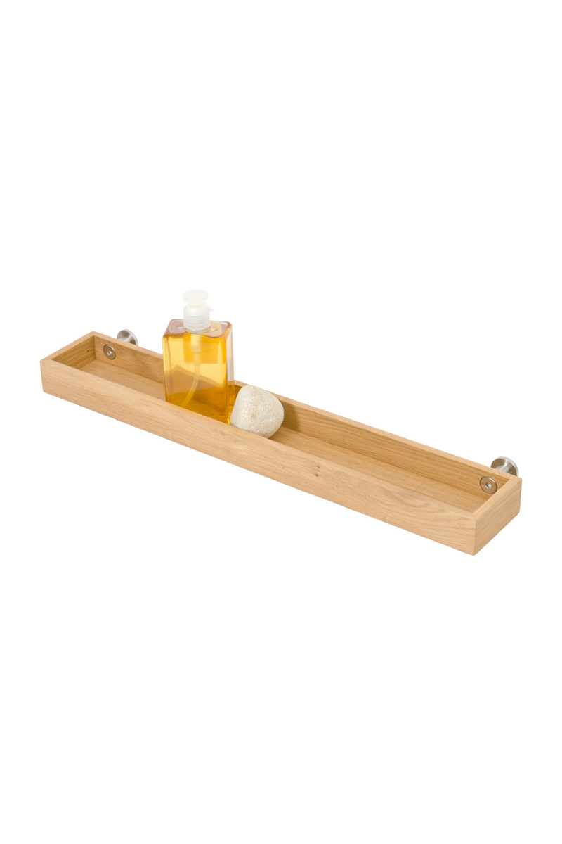 Rectangular Wooden Tray Shelf | Wireworks Yoku | Oroatrade
