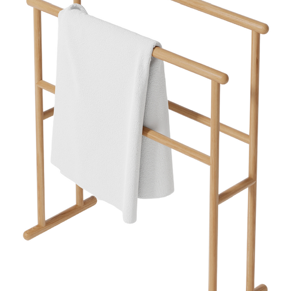 Wooden Freestanding Towel Rail Wireworks Yoku Wood Furniture