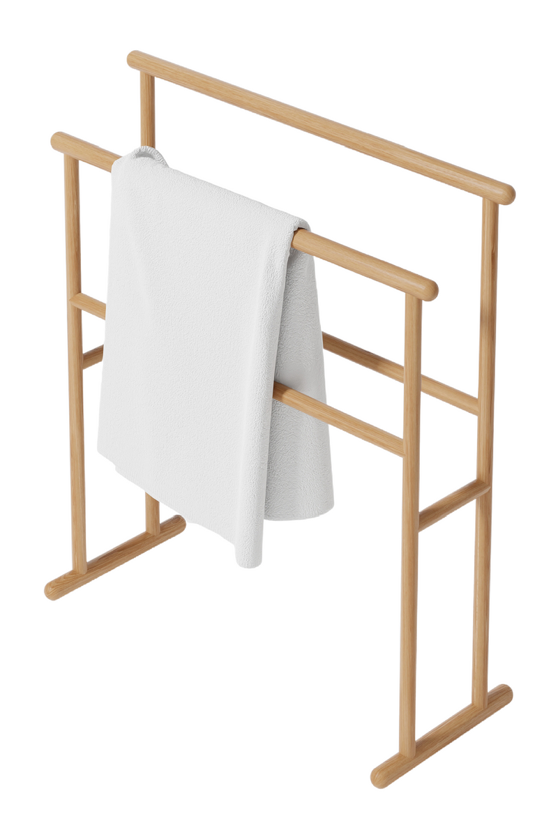 Wooden Freestanding Towel Rail | Wireworks Yoku | Woodfurniture.com