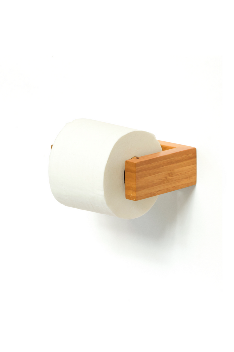 Bamboo Wall Toilet Roll Holder | Wireworks | Woodfurniture.com