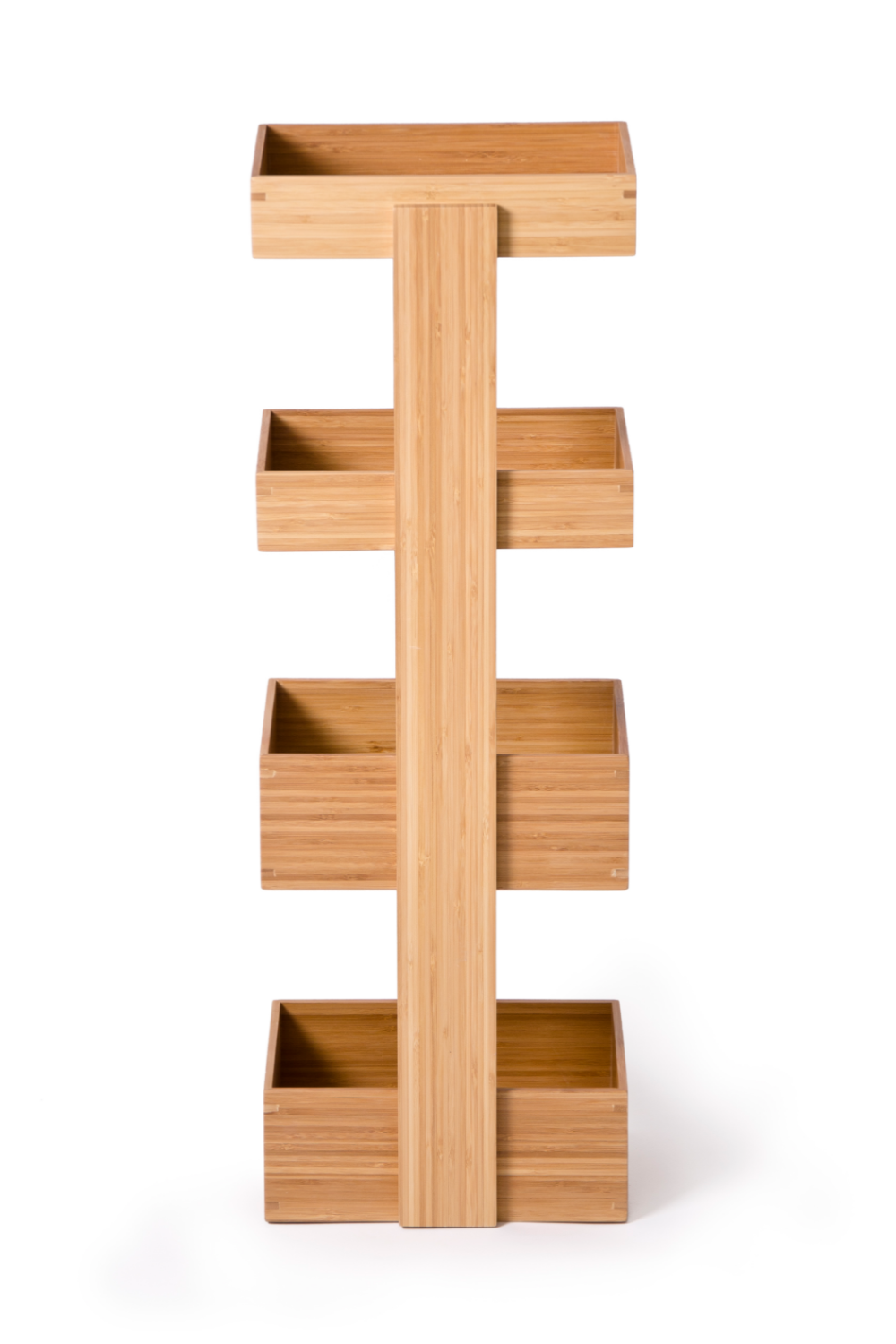 4 Tray Bamboo Storage Caddy | Wireworks Arena | Woodfurniture.com