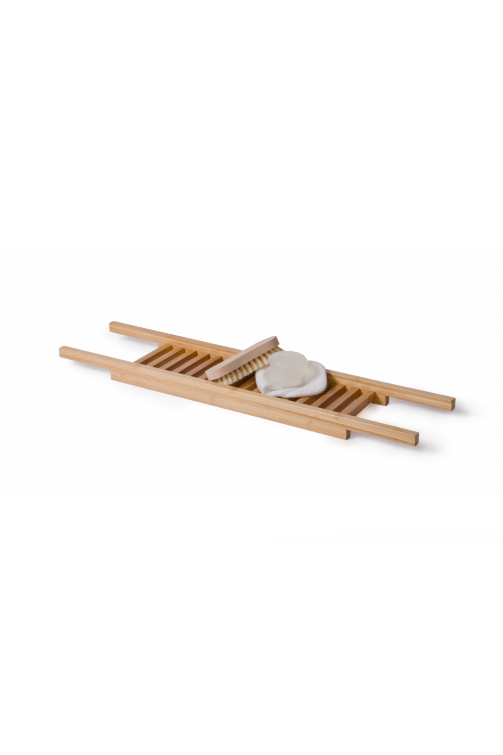 Bamboo Over Bath Bridge Organizer | Wireworks Arena | Woodfurniture.com