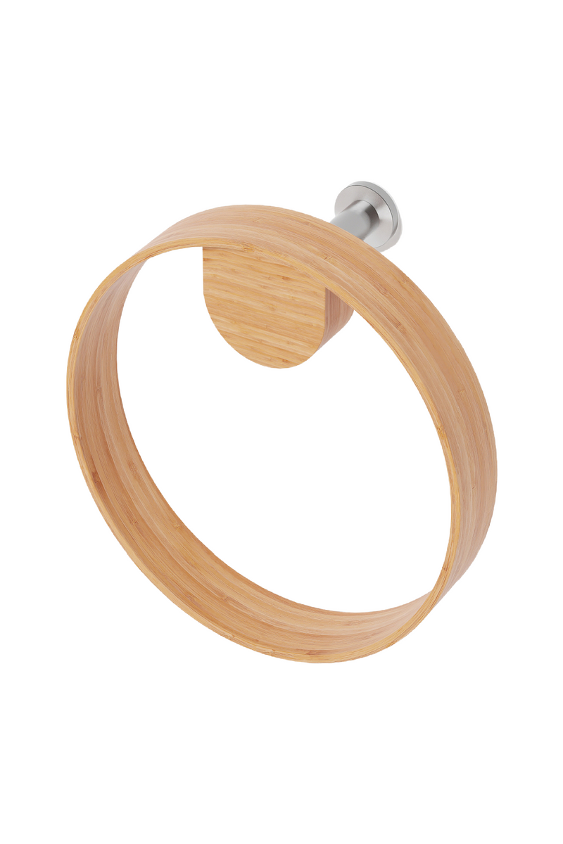 Wooden Ring Towel Holder | Wireworks Yoku | Woodfurniture.com