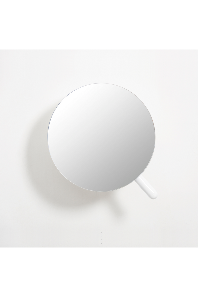 White Wall Magnifying Vanity Mirror | Wireworks | Woodfurniture.com