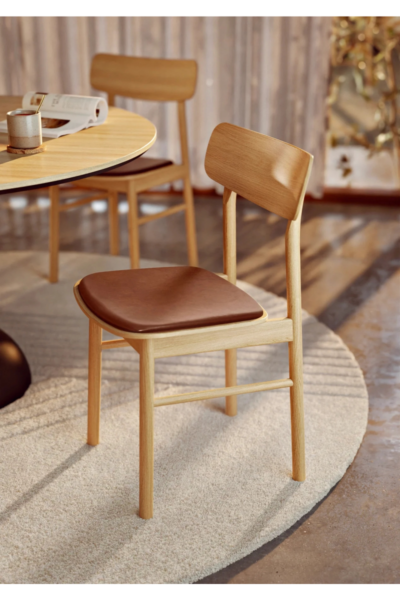 Leather Seat Dining Chair | WOUD Soma  | Woodfurniture.com