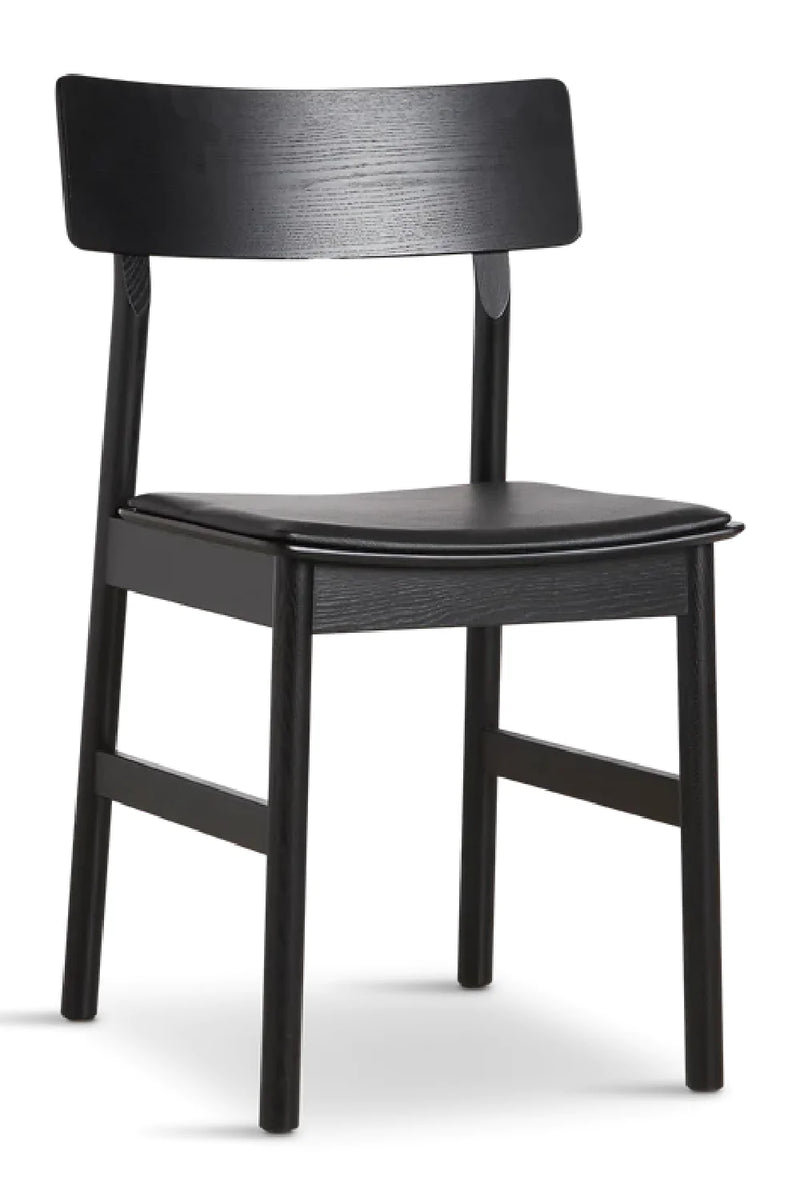 Leather Seat Dining Chair | WOUD Pause | Woodfurniture.com