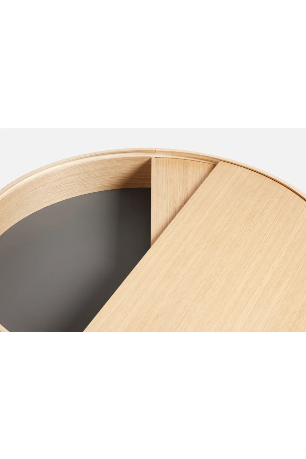 Contemporary Round Coffee Table L | WOUD Arc | Woodfurniture.com