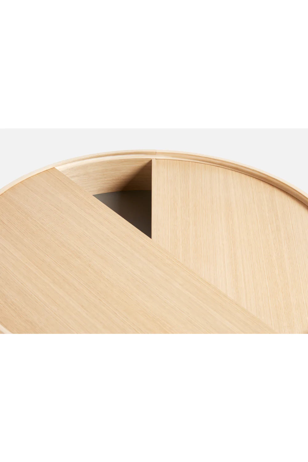 Contemporary Round Coffee Table L | WOUD Arc | Woodfurniture.com