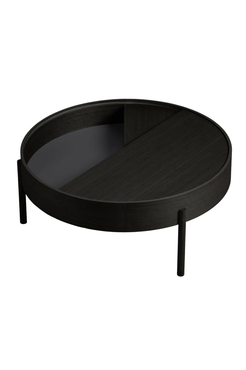 Contemporary Round Coffee Table L | WOUD Arc | Woodfurniture.com