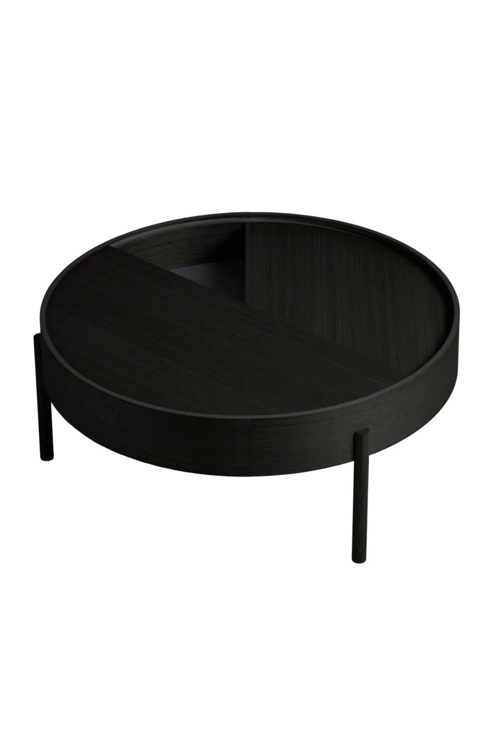 Contemporary Round Coffee Table L | WOUD Arc | Woodfurniture.com