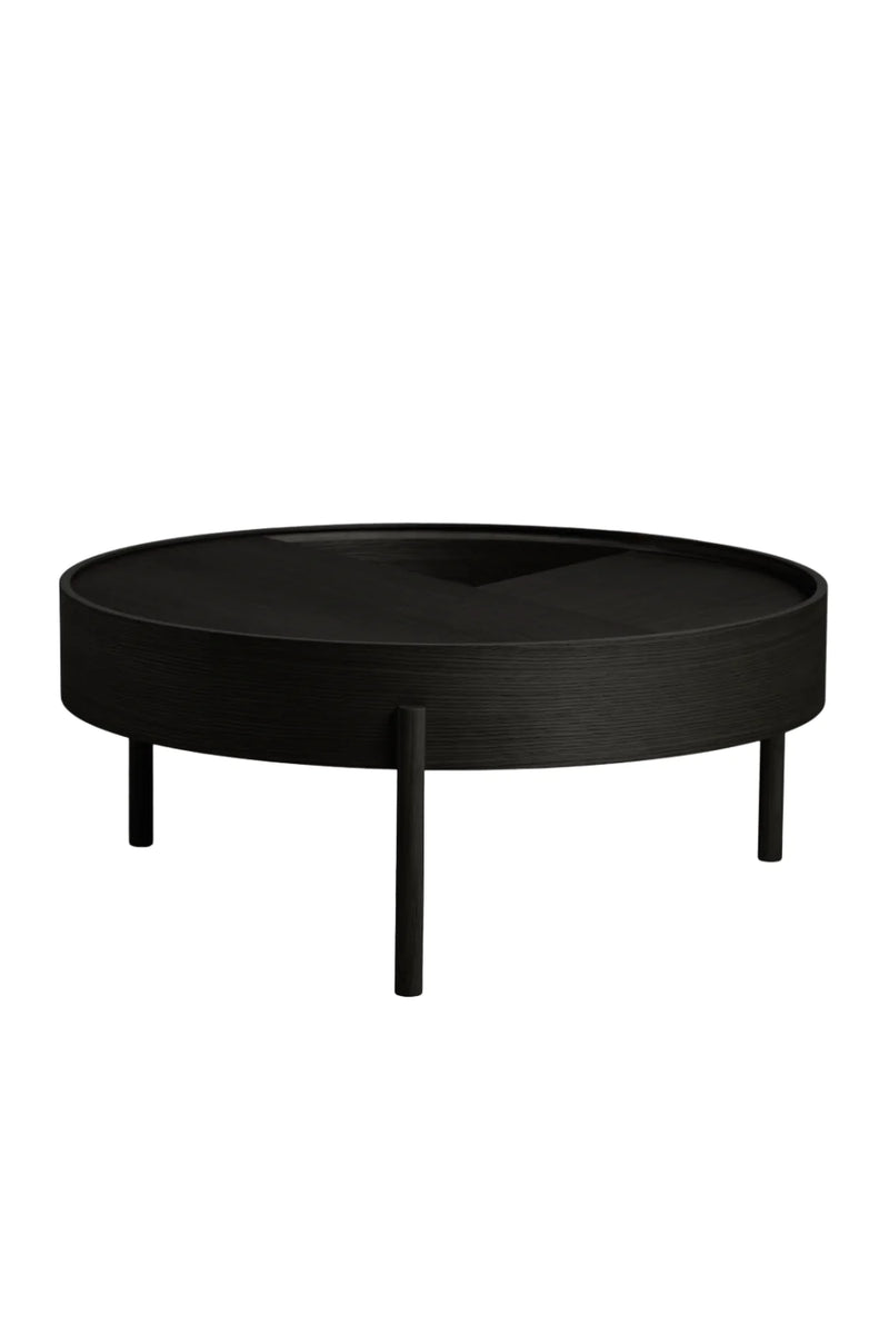 Contemporary Round Coffee Table L | WOUD Arc | Woodfurniture.com