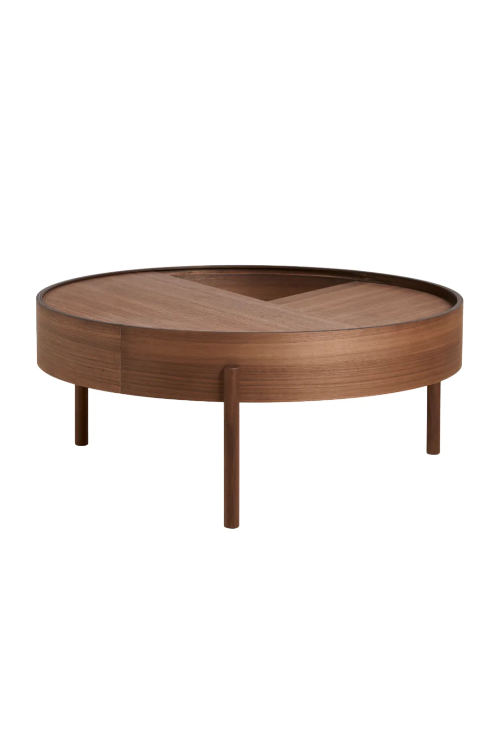 Contemporary Round Coffee Table L | WOUD Arc | Woodfurniture.com