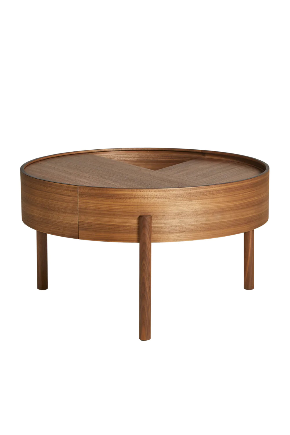 Contemporary Round Coffee Table M | WOUD Arc | Woodfurniture.com