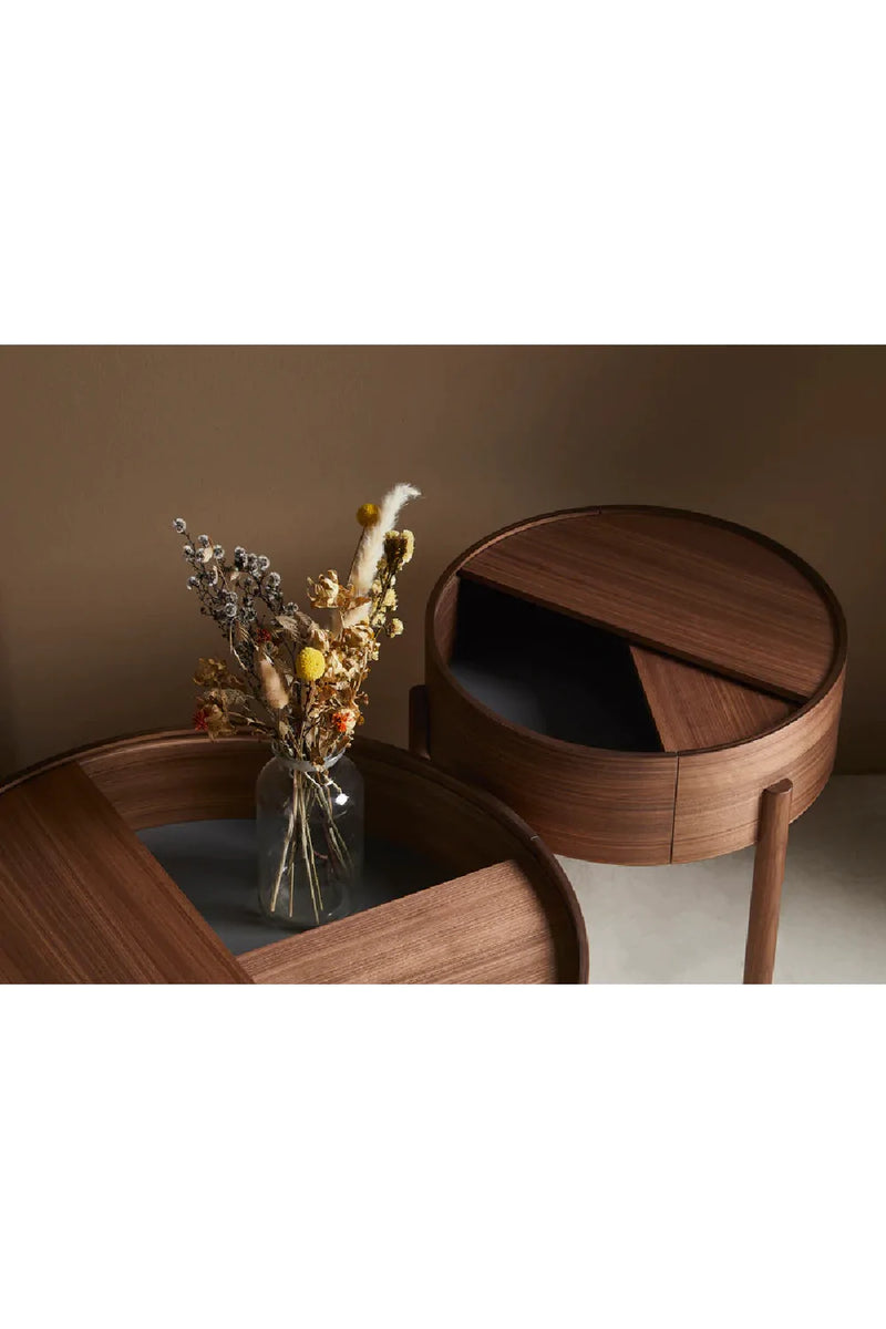 Contemporary Round Coffee Table M | WOUD Arc | Woodfurniture.com