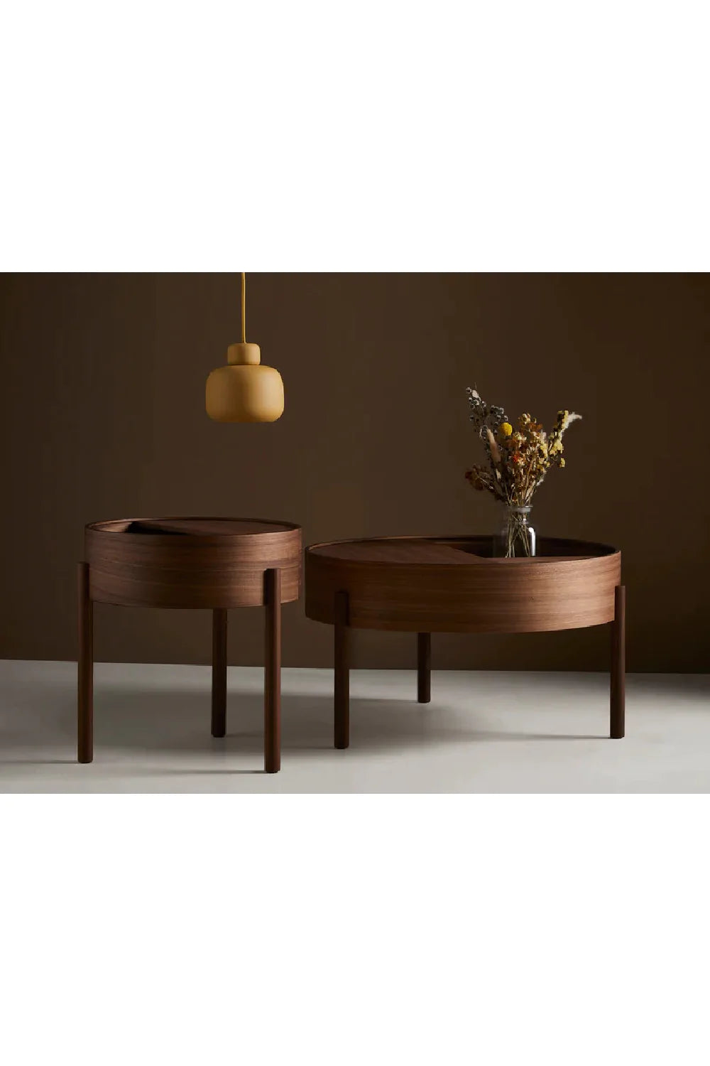 Contemporary Round Coffee Table M | WOUD Arc | Woodfurniture.com