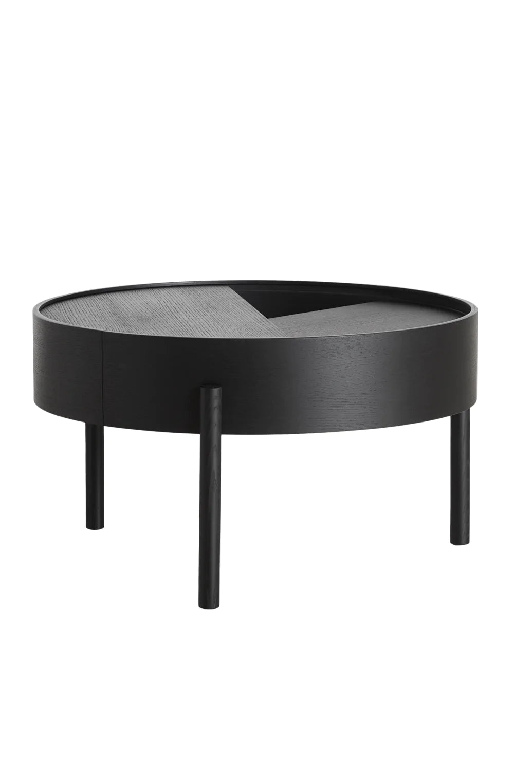 Contemporary Round Coffee Table M | WOUD Arc | Woodfurniture.com