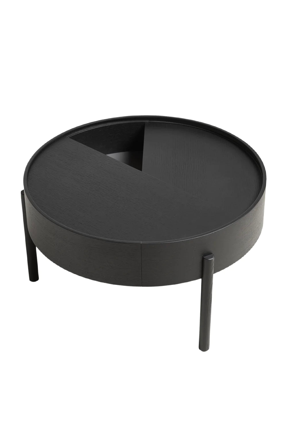 Contemporary Round Coffee Table M | WOUD Arc | Woodfurniture.com