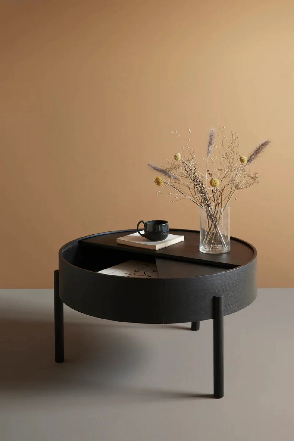 Contemporary Round Coffee Table M | WOUD Arc | Woodfurniture.com