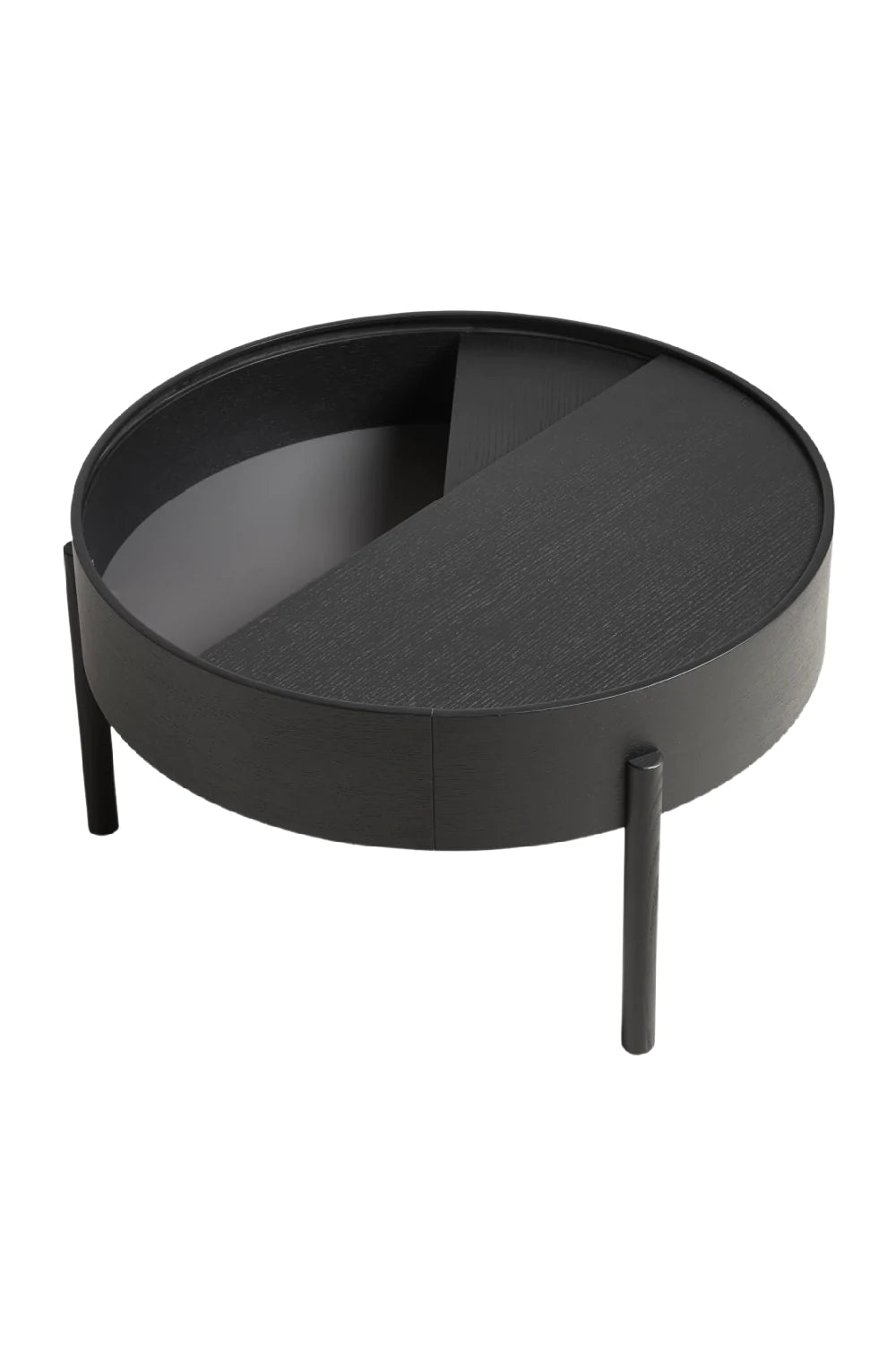 Contemporary Round Coffee Table M | WOUD Arc | Woodfurniture.com