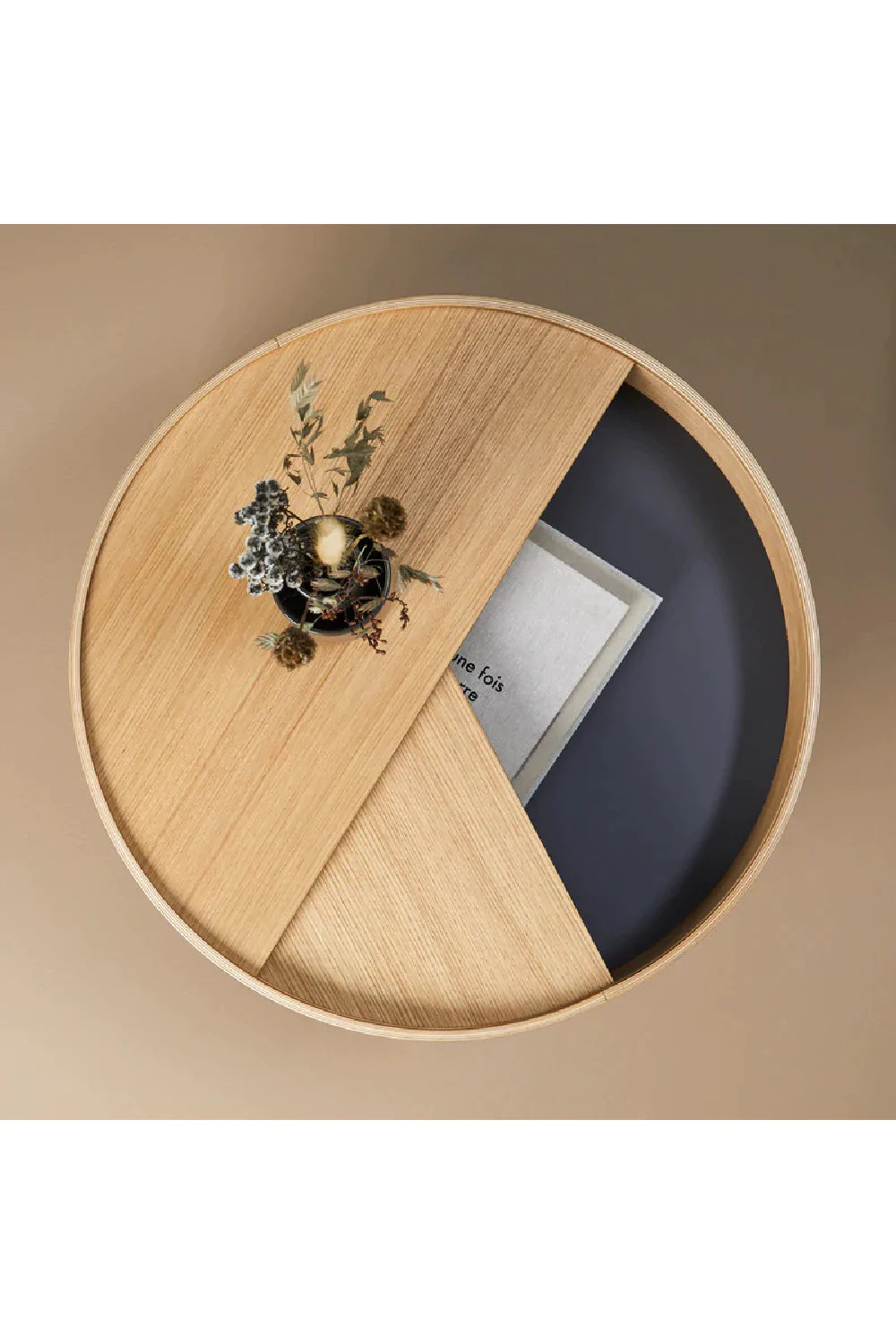 Contemporary Round Coffee Table M | WOUD Arc | Woodfurniture.com