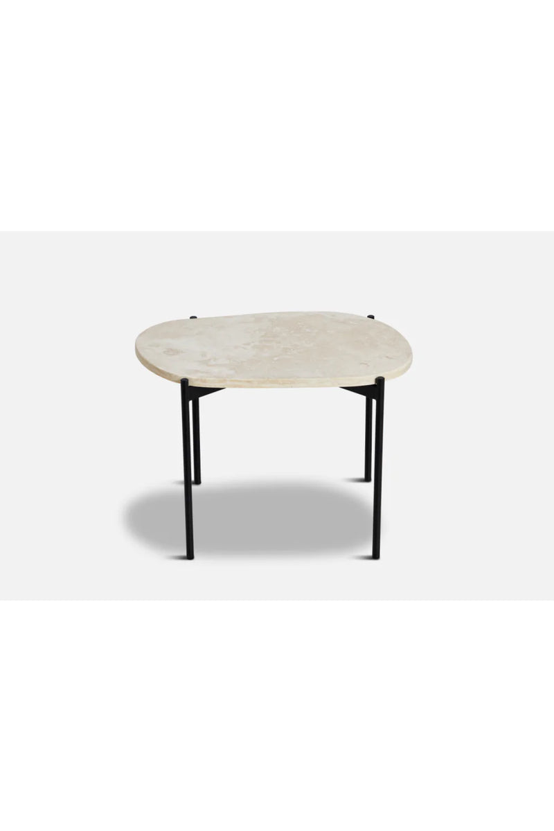 White Travertine Occasional Table M | WOUD La Terra | Woodfurniture.com