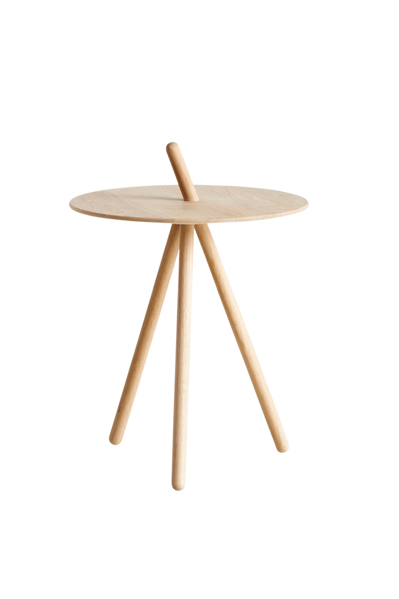 Oak Tripod Side Table | WOUD Come Here | Woodfurniture.com