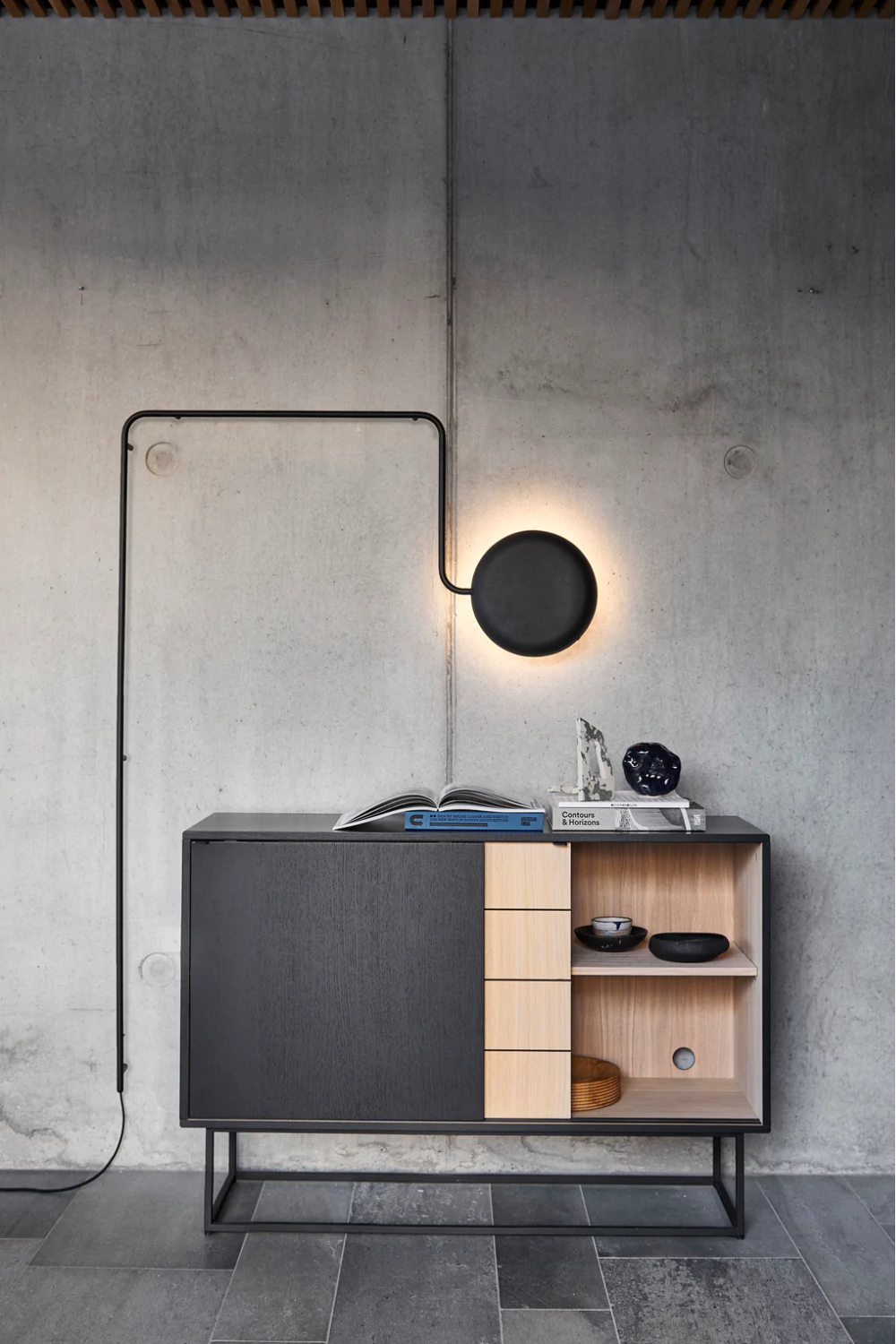 Contemporary Sliding Door Sideboard | WOUD Virka