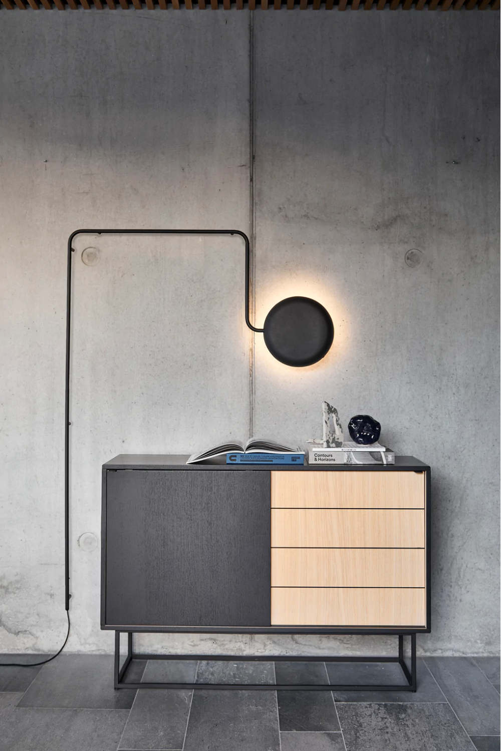 Contemporary Sliding Door Sideboard | WOUD Virka