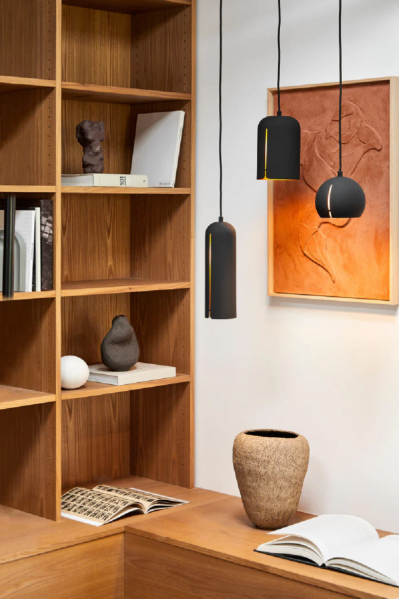 Round Black Pendant Lamp | WOUD Gap | Woodfurniture.com
