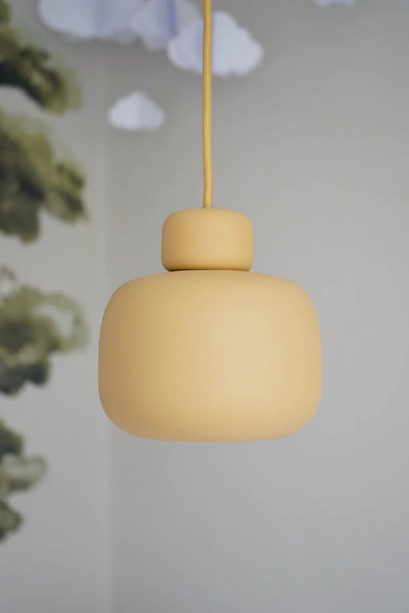 Modern Minimalist Pendant Lamp S | WOUD Stone | Woodfurniture.com