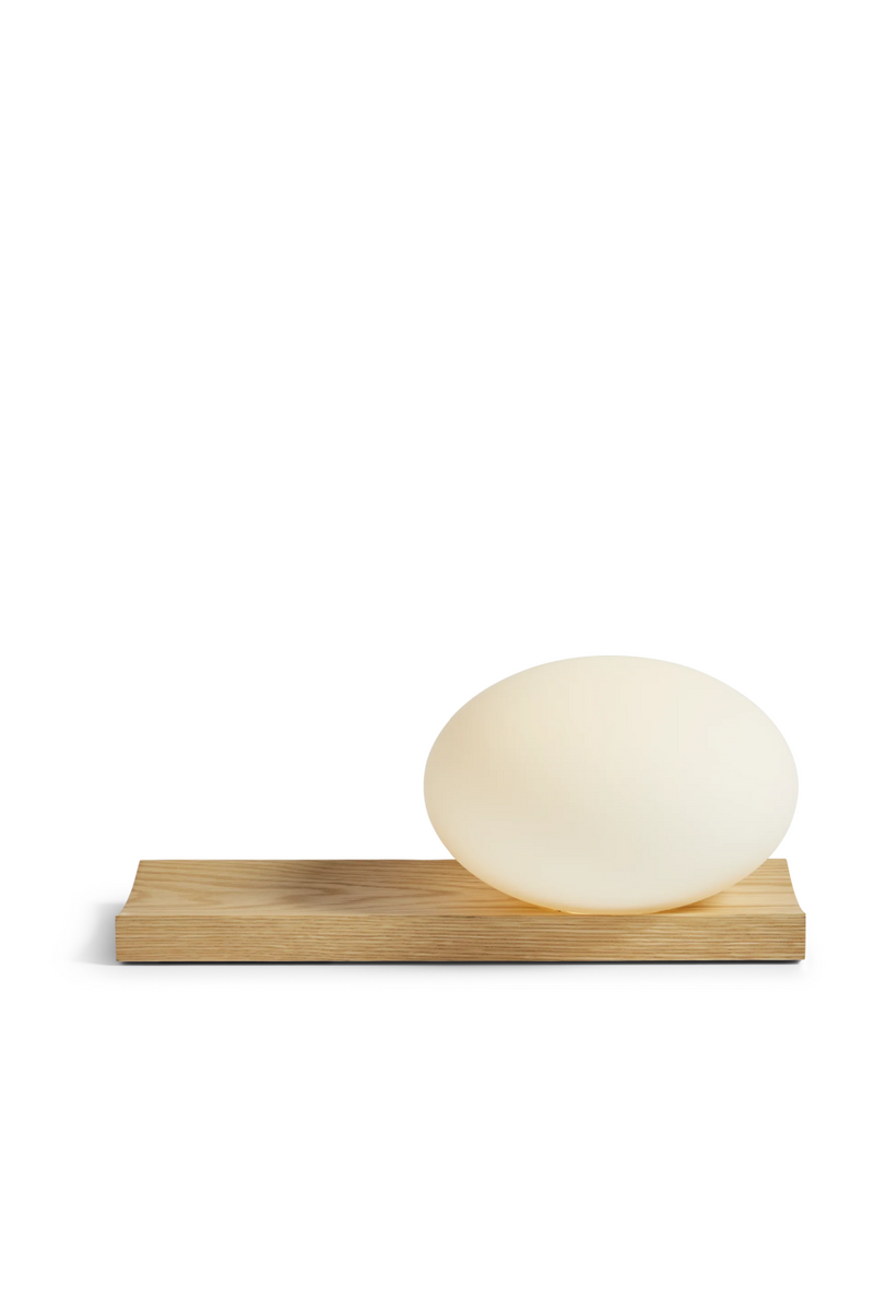 Contemporary Ovoid Table/Wall Lamp | WOUD Dew | Woodfurniture.com