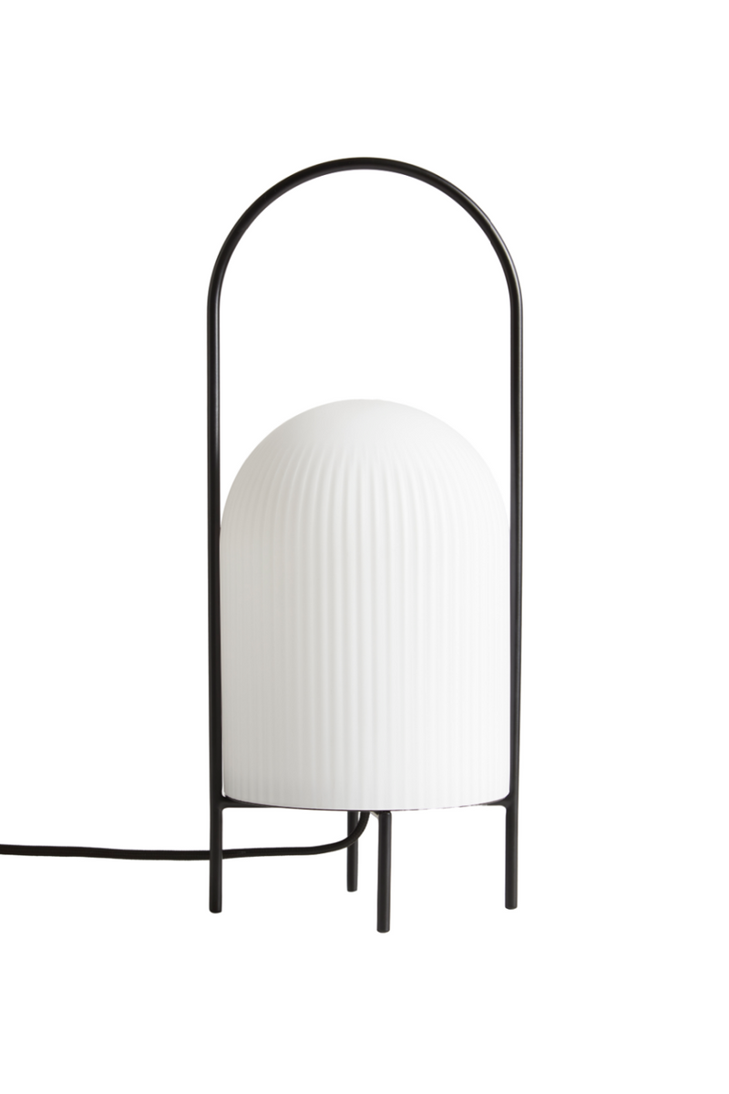 White Glass Contemporary Table Lamp | WOUD Ghost | Woodfurniture.com