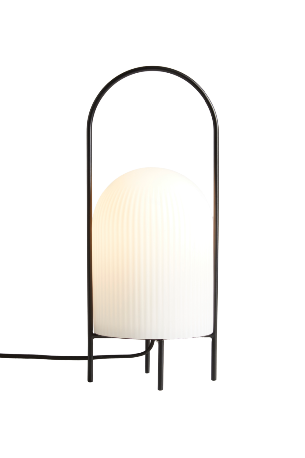 White Glass Contemporary Table Lamp | WOUD Ghost | Woodfurniture.com