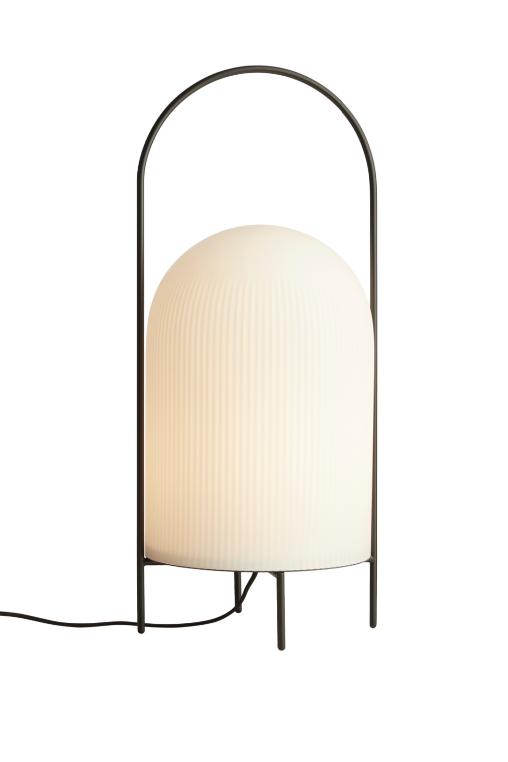 White Glass Contemporary Floor Lamp | WOUD Ghost | Woodfurniture.com