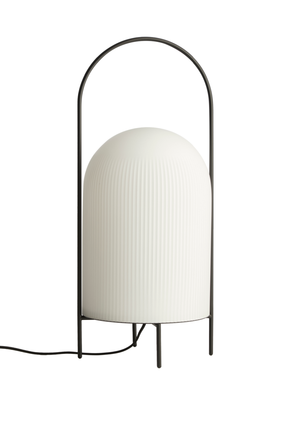 White Glass Contemporary Floor Lamp | WOUD Ghost | Woodfurniture.com